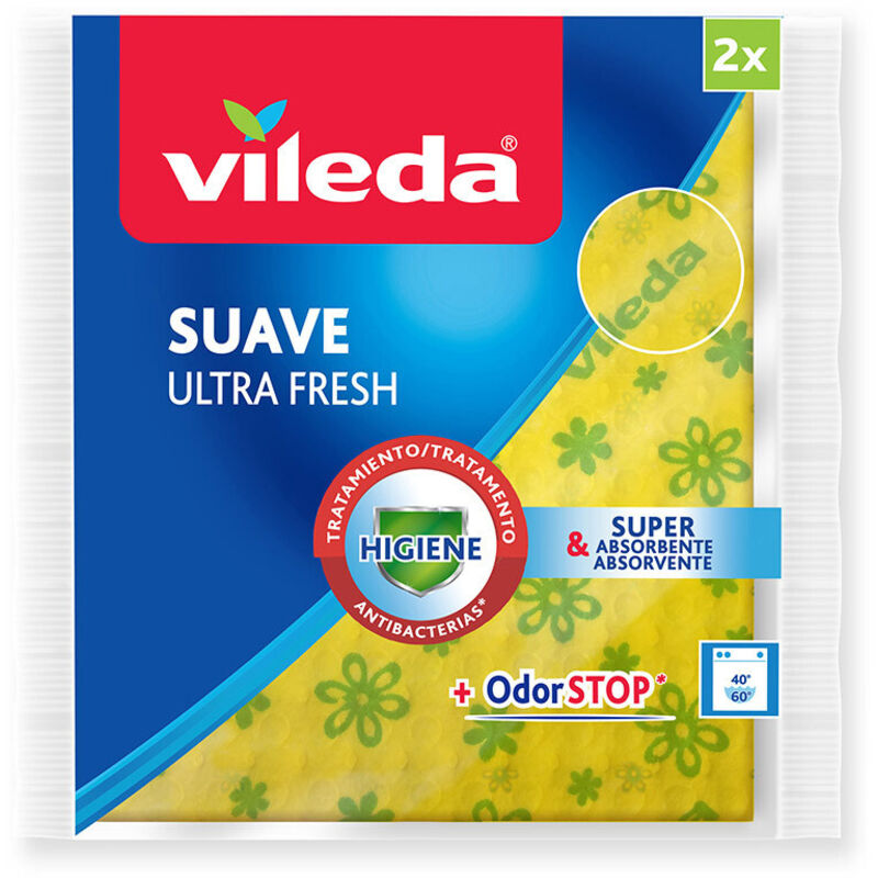 foto del prodotto vileda cappotto giallo dolce ultrafresh antibatterico microfibri 34x34cm