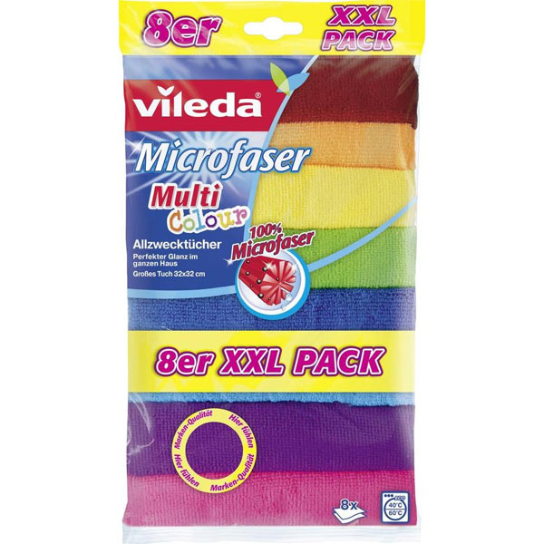 foto del prodotto vileda - colors - 9 panni in microfibra
