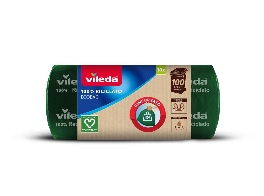 foto del prodotto vileda ecobag 15 sacchetti per la spazzatura 90 x 84 cm