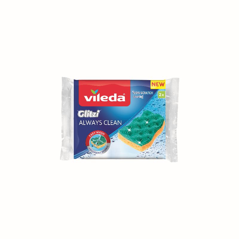 foto del prodotto vileda - glitzi always clean - 2 spugne per la cucina