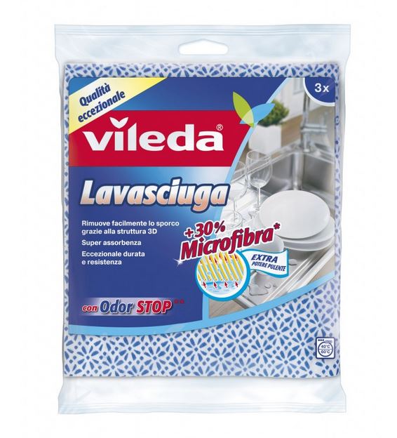 foto del prodotto vileda - lavasciuga - 3 panni multiuso