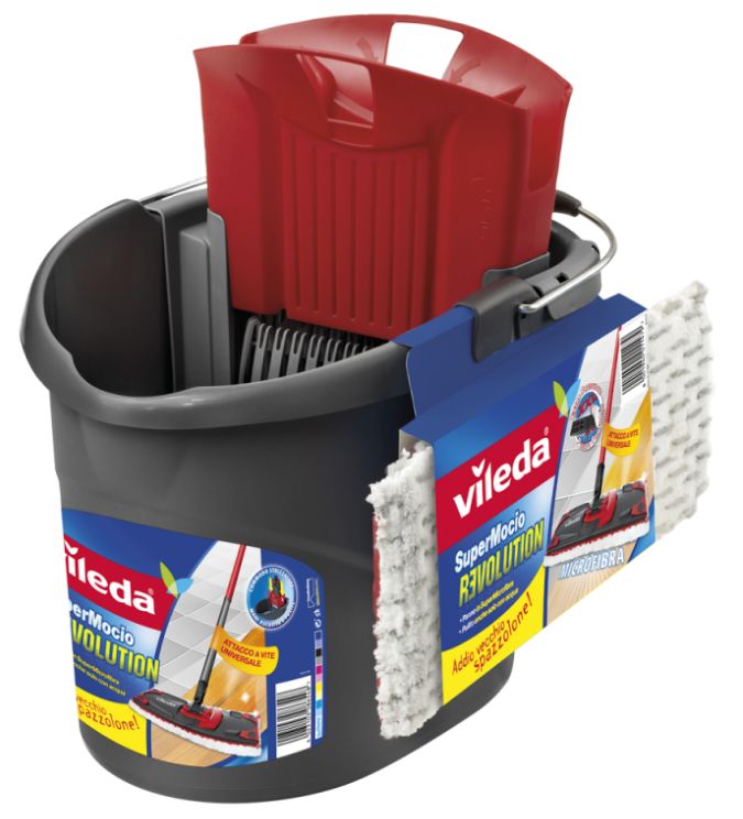 foto del prodotto vileda mocio super revolution set pezzi 3