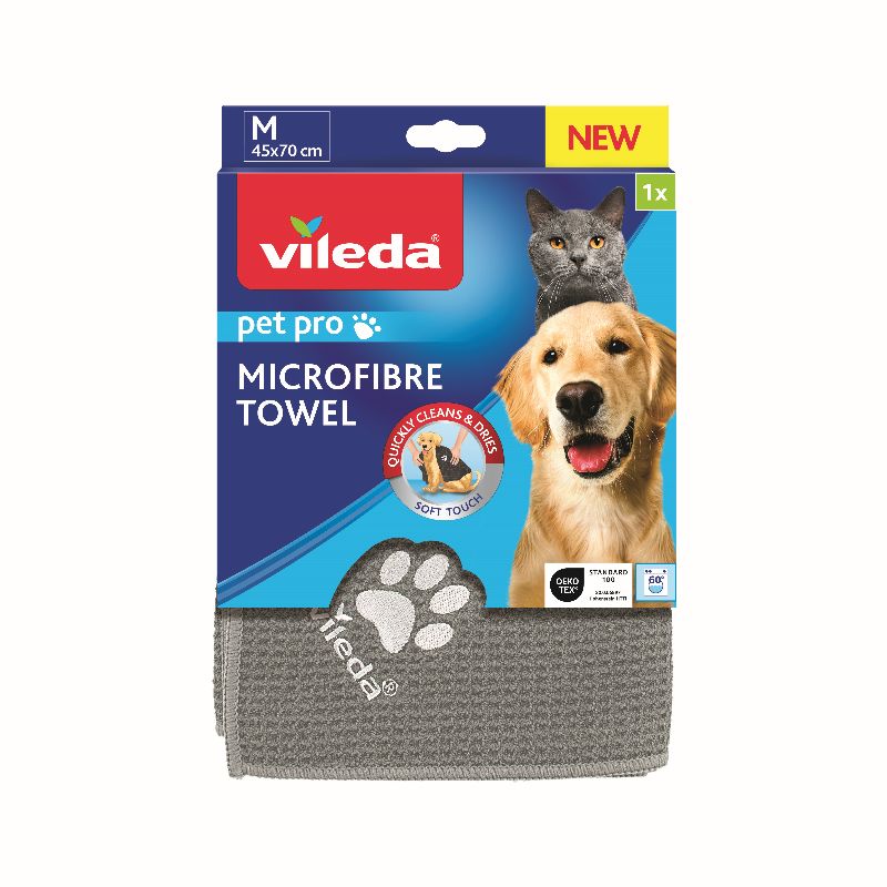 foto del prodotto vileda - pet pro - panno in microfibra per animali 45 x 70 cm