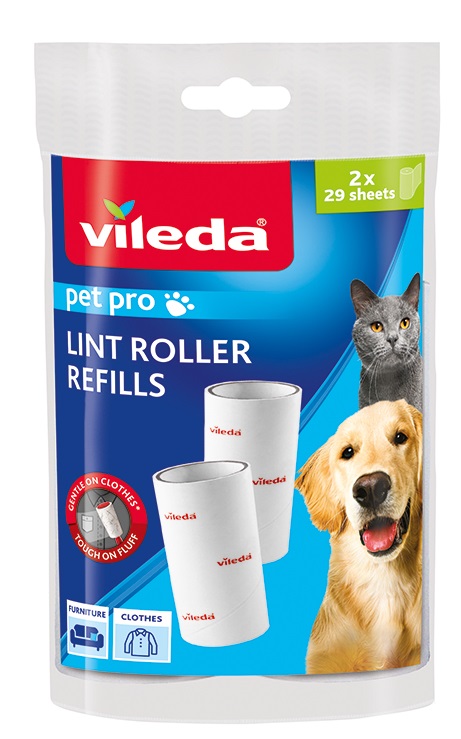 foto del prodotto vileda pet pro ricariche per rullo leva-peli, capelli e polvere