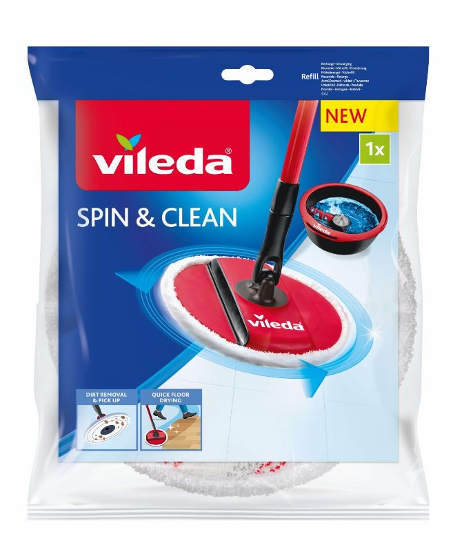 foto del prodotto vileda spin amp clean panno di ricambio per il sistema lavapavimenti