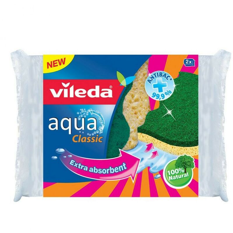 foto del prodotto vileda spugna abrasiva aqua classic 2pz