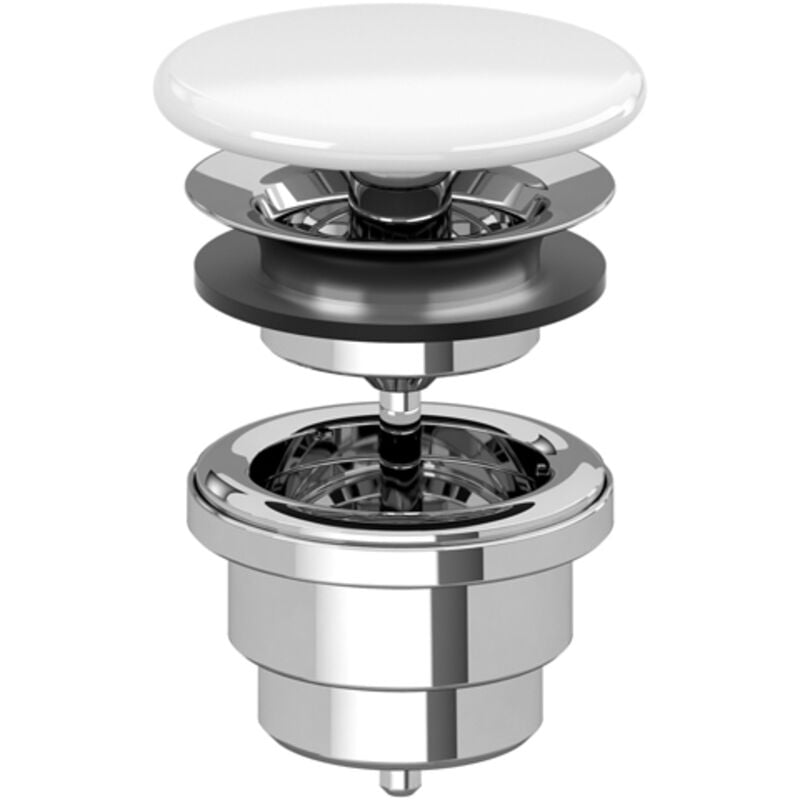 foto del prodotto villeroy&amp;boch - accessori - piletta non chiudibile, ceramicplus, stone white 680800rw