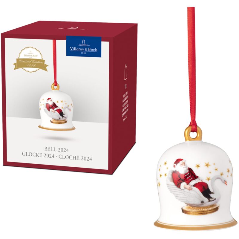 foto del prodotto villeroy&amp;boch - christmas edition 2024 pallina alberto di natale in porcellana