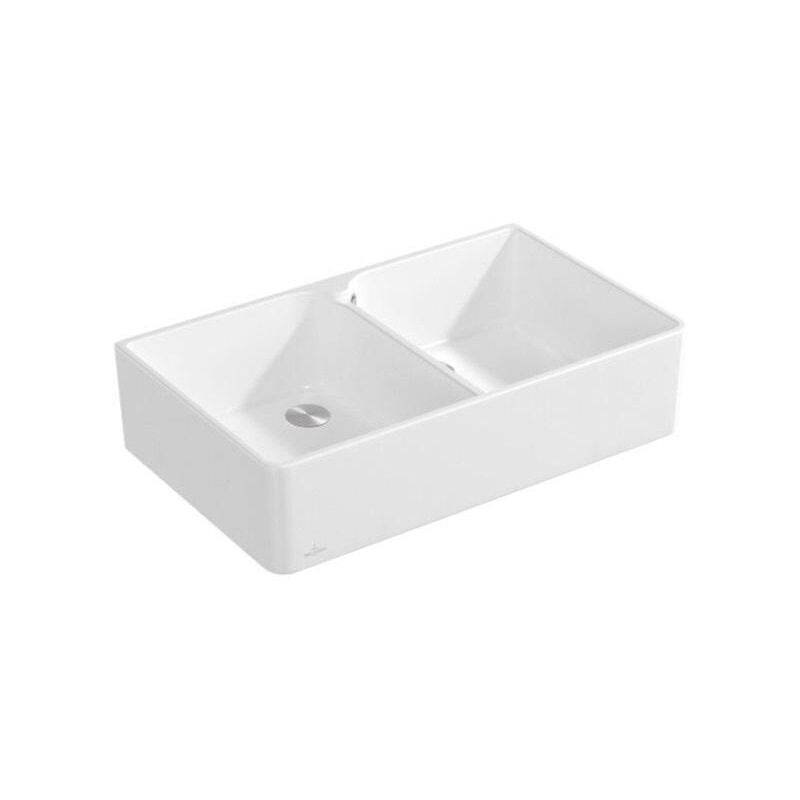 foto del prodotto villeroy boch lavello doppio 90 x 900x550mm stone white ceramicplus