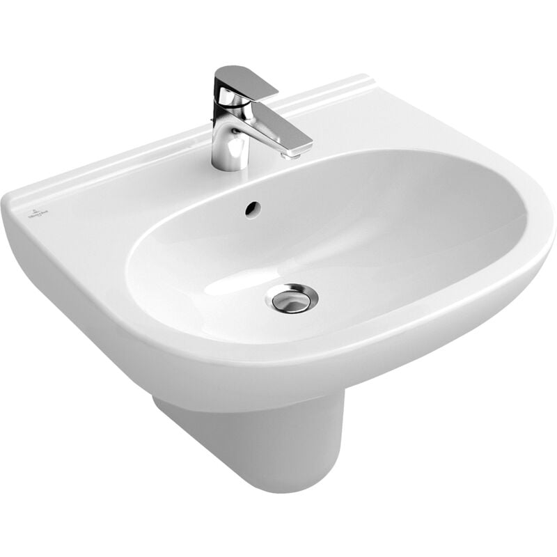 foto del prodotto villeroy boch o.novo lavabo 60 cm. bianco alpin con troppopieno 51606001