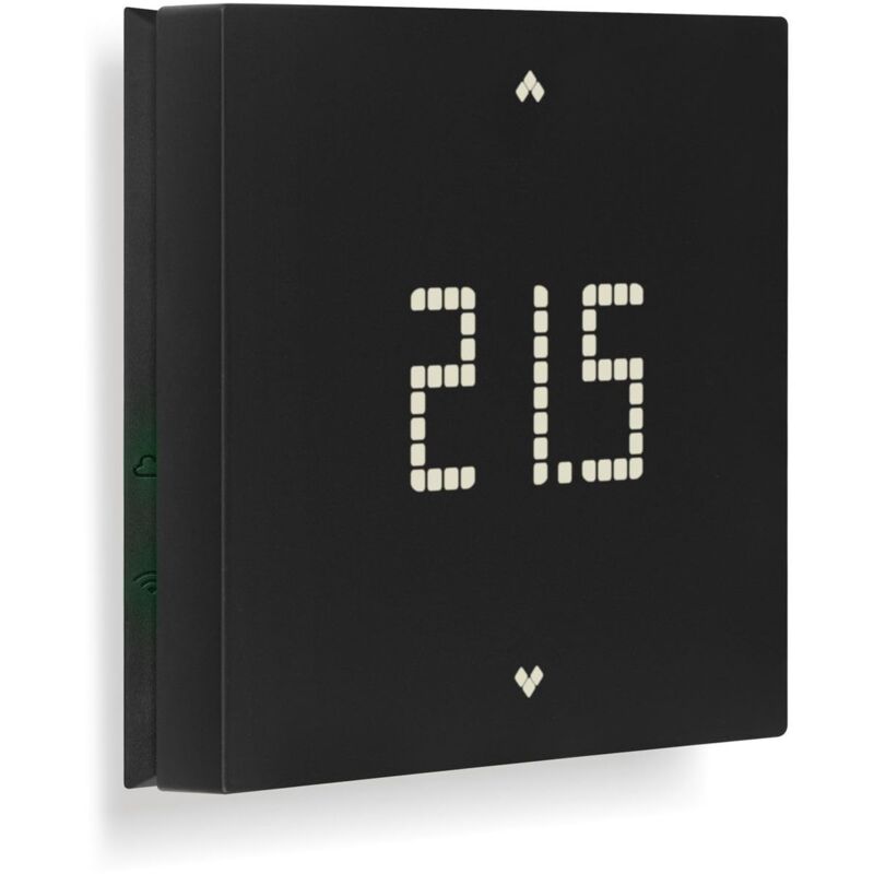 foto del prodotto vimar 02913.g termostato lte per controllo locale e remoto di riscaldamento e condizionamento installazione a parete, nero