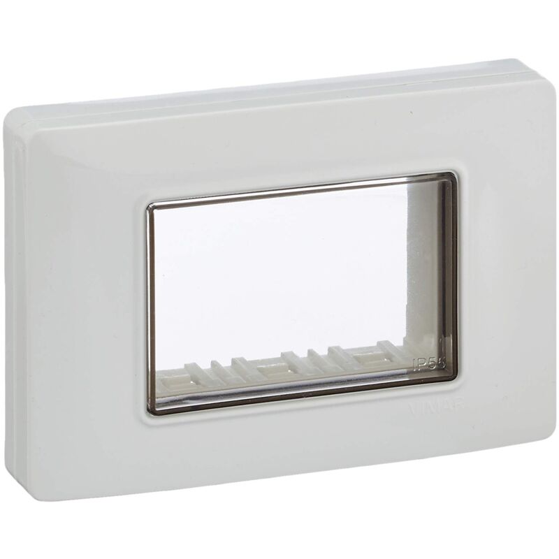 foto del prodotto vimar 0r14943.01 calotta da parete ip55, 3 moduli eikon, ark e plana, con viti, per scatole da incasso 3 moduli, bianco
