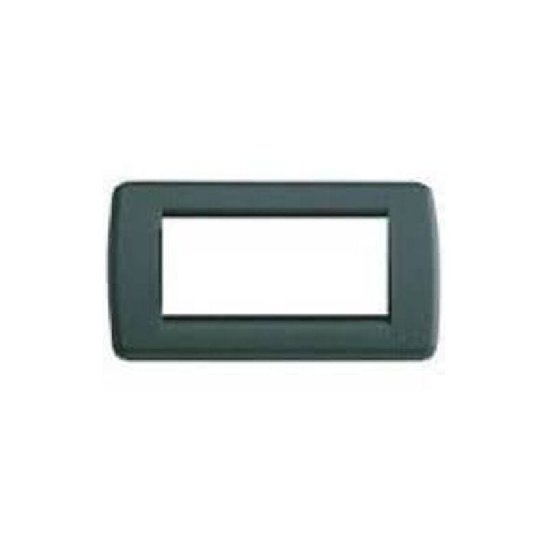 foto del prodotto vimar 1 placca idea rondo 4 moduli inmetallo verde bosco art 16754.07