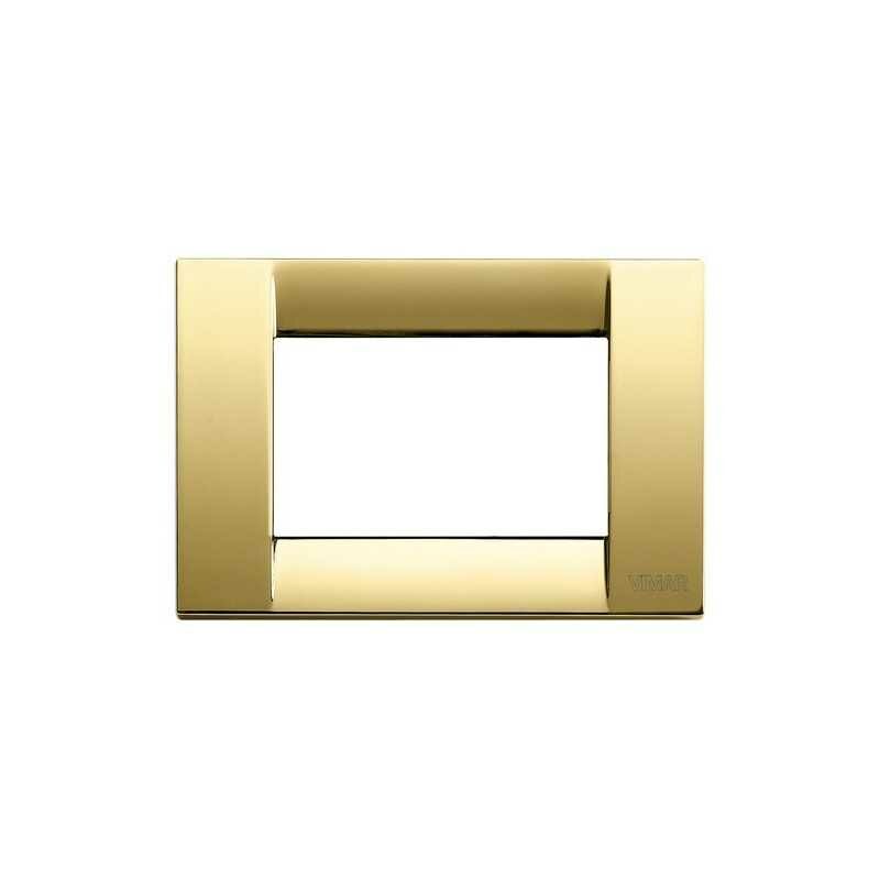 foto del prodotto vimar 16733.32 placca classica 3m oro lucido idea