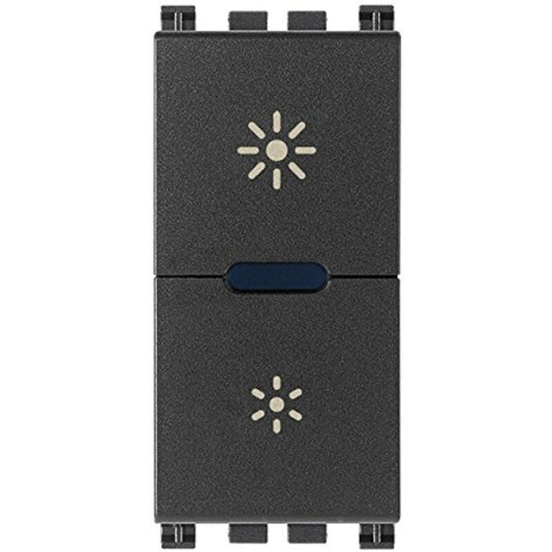foto del prodotto vimar 19135.1 ark dimmer regolatore master 230v universale incandescenza, cfl 1 e lampade, led per individuazione al buio, grigio