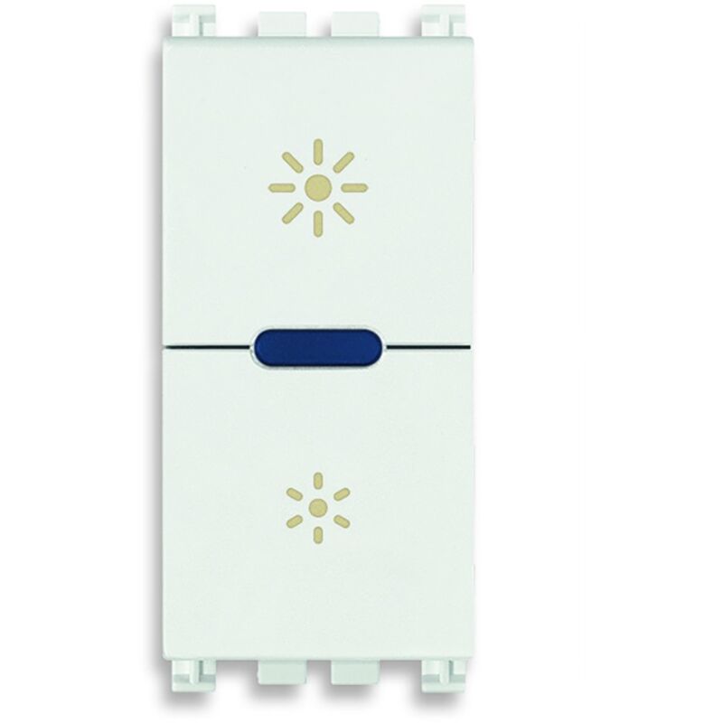 foto del prodotto vimar 19135.1.b ark dimmer regolatore master 230v universale incandescenza, cfl 1 e lampade, led per individuazione al bui, bianco