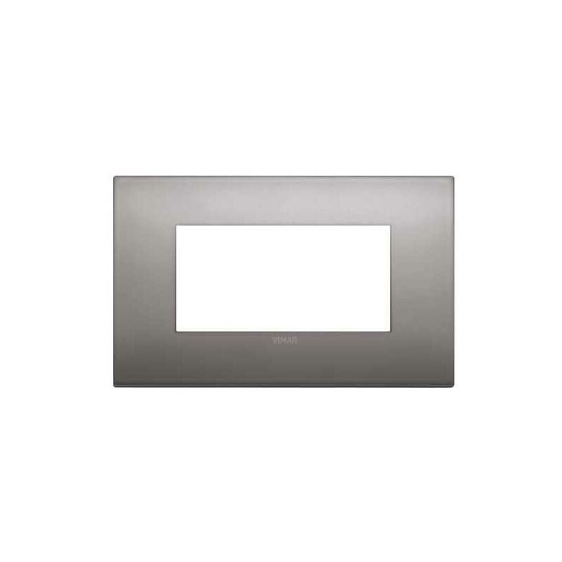 foto del prodotto vimar 19654.10 placca classic 4m nichel nero ark 