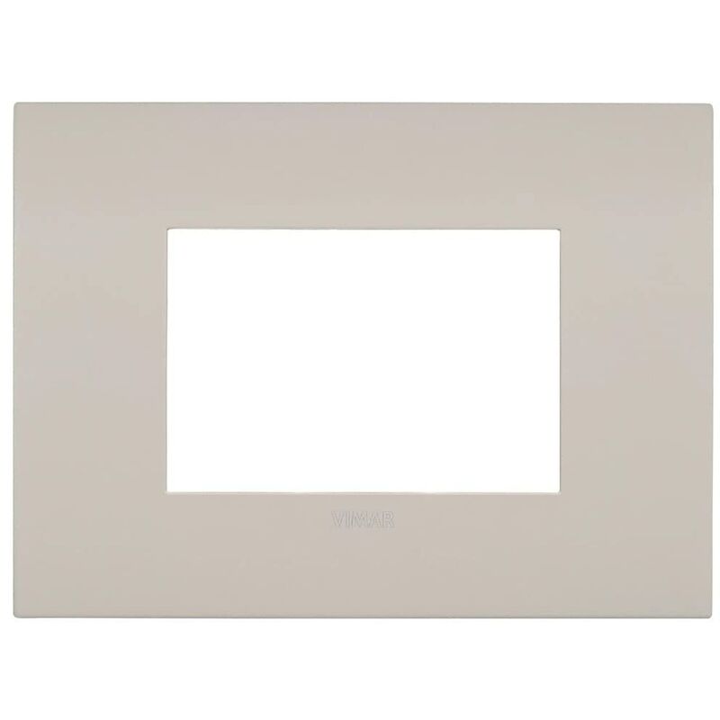 foto del prodotto vimar 19953.31 placca ark fit 3 moduli, metallo, sabbia di lipari