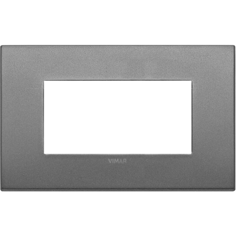 foto del prodotto vimar 19954.02 placca ark fit 4 moduli, metallo, ardesia matt