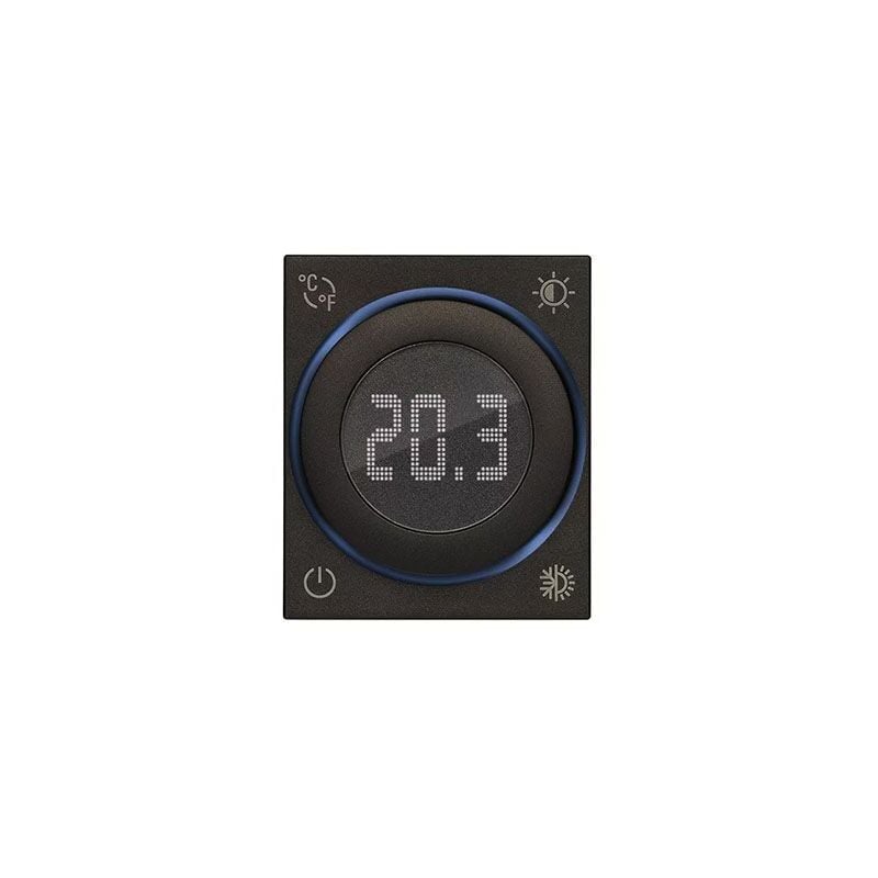 foto del prodotto vimar 30440.g termostato rotella 100 240v 2m nero
