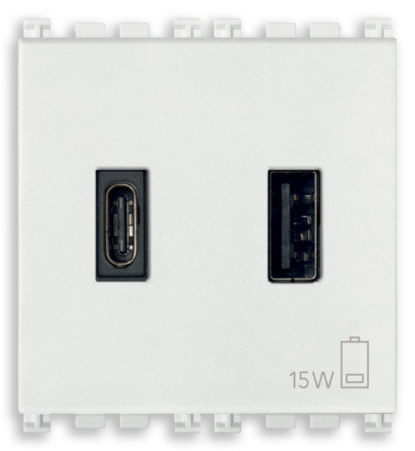 foto del prodotto vimar a c usb supply unit 15w 3a 5v 2m white 19295.ac.b