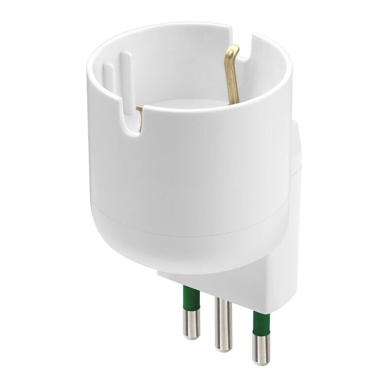 foto del prodotto vimar adattatore spine e prese adattatori colore bianco ri.00304.b