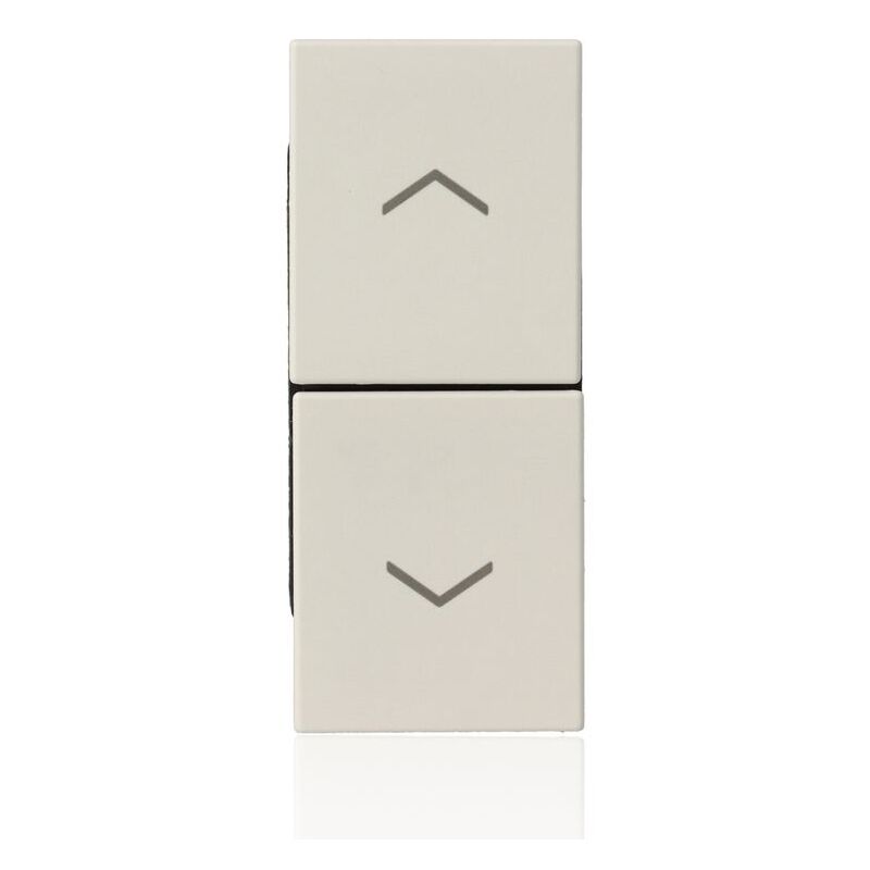 foto del prodotto vimar due pulsante interbloccati linea con frecce bianco 30062.b