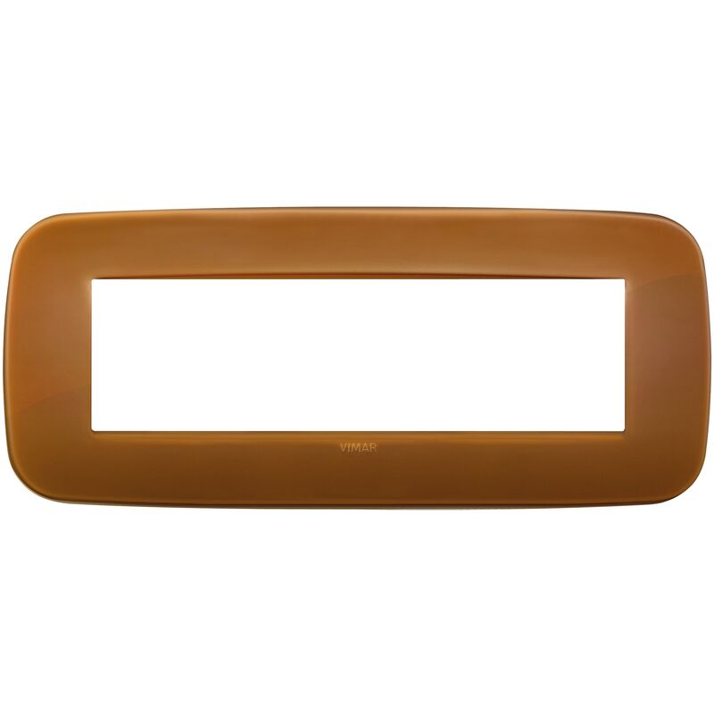 foto del prodotto vimar placca ark round 7 moduli reflex colore caramel 19687.62