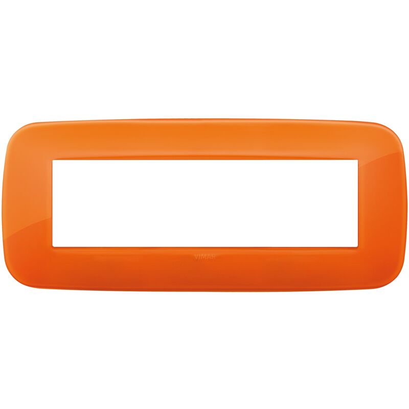 foto del prodotto vimar placca ark round 7 moduli reflex colore orange 19687.63