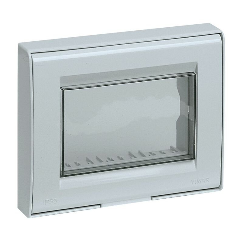 foto del prodotto vimar placca stagna 3 moduli per serie idea e 8000 ip55 13733.q