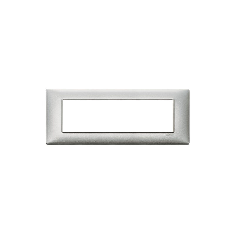 foto del prodotto vimar plana placca 7 moduli colore argento metallizzato 14657.71