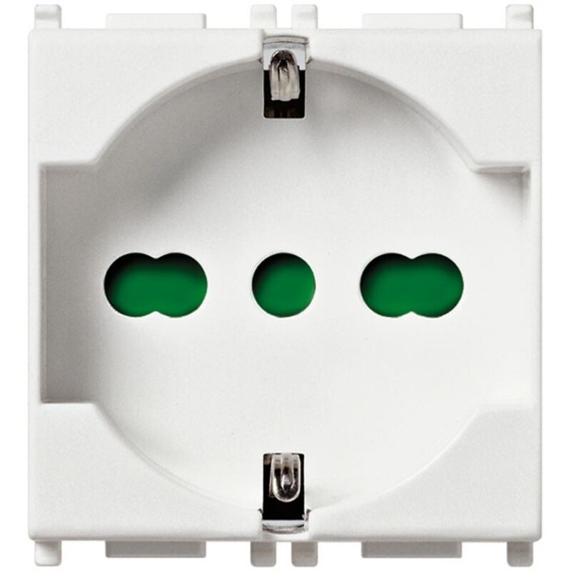 foto del prodotto vimar plana presa 2p t schuko 16a bianco 14210