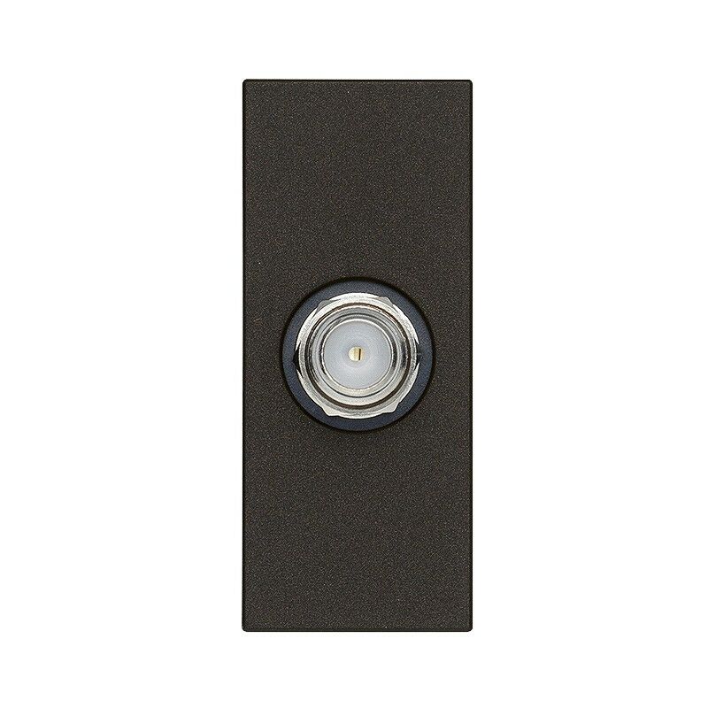 foto del prodotto vimar presa coassiale tv con connettore tipo f linea nera 30318.g