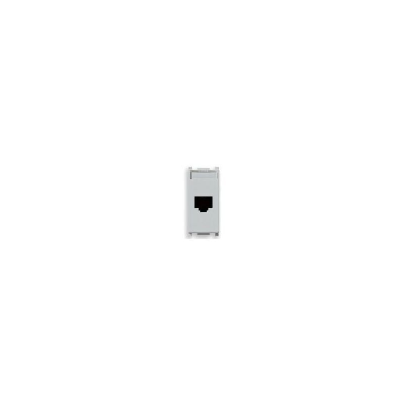 foto del prodotto vimar presa rj45 plana silver netsafe cat6 utp 110 14339.6.sl