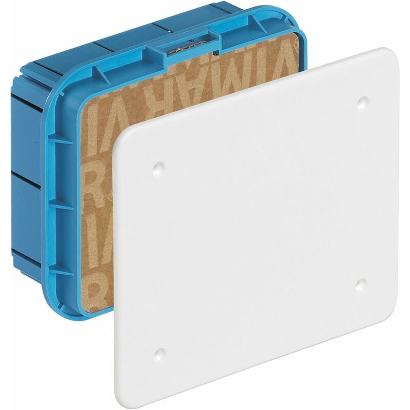 foto del prodotto vimar scatola derivazione incasso con coperchio bianco e viti dim 118x142x55.3