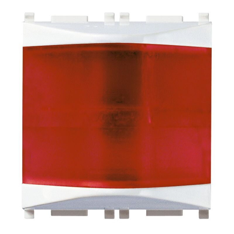 foto del prodotto vimar spia plana di segnalazione colore rosso 230v 3w per lampade