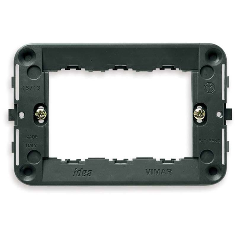 foto del prodotto vimar supporto rondò, 3 moduli, viti incluse