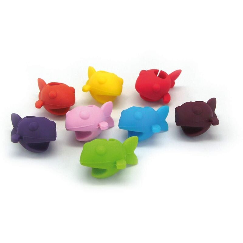 foto del prodotto vin bouquet fia 014 set di 8 segna coppe a forma di pesce