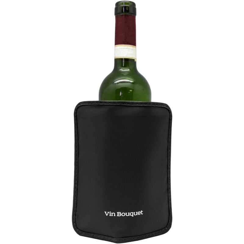 foto del prodotto vin bouquet raffreddatore per bottiglie caso di raffreddamento, nylon, nero, pro