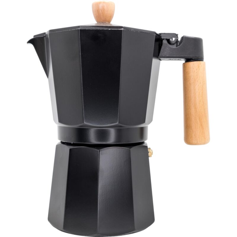 foto del prodotto vinbouquet nerthus fih 1253 caffettiera italiana a induzione 9 tazze design nero legno