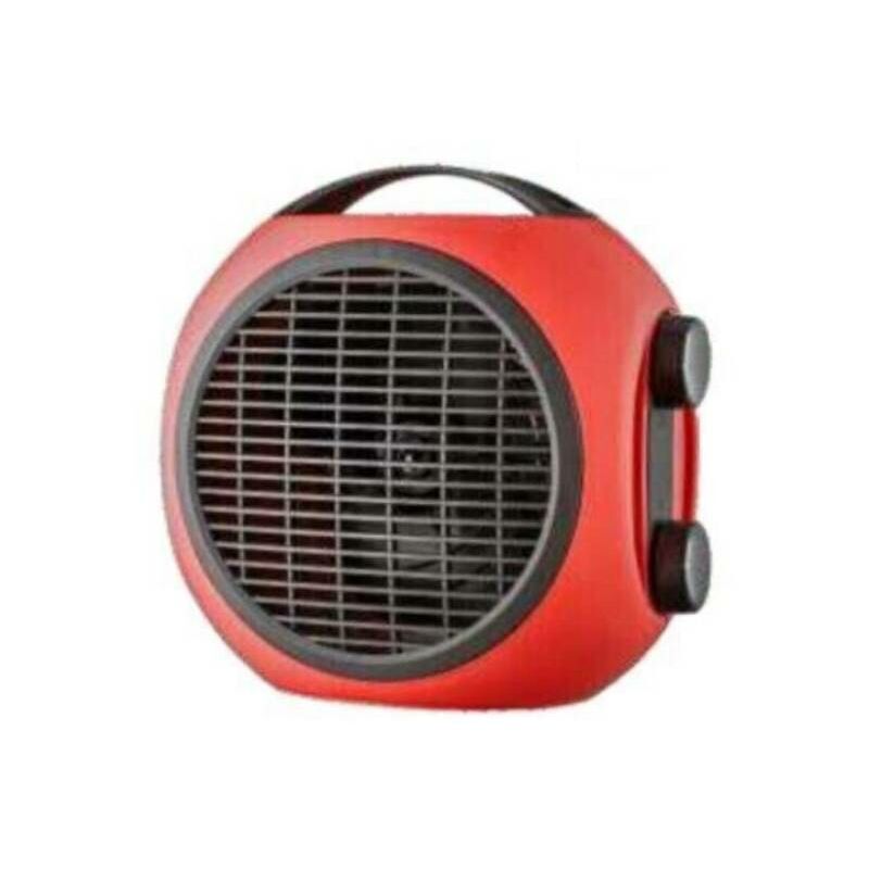 foto del prodotto vinco stufa elettrica da bagno ventilata colorata compatta 2000 w colore rosso