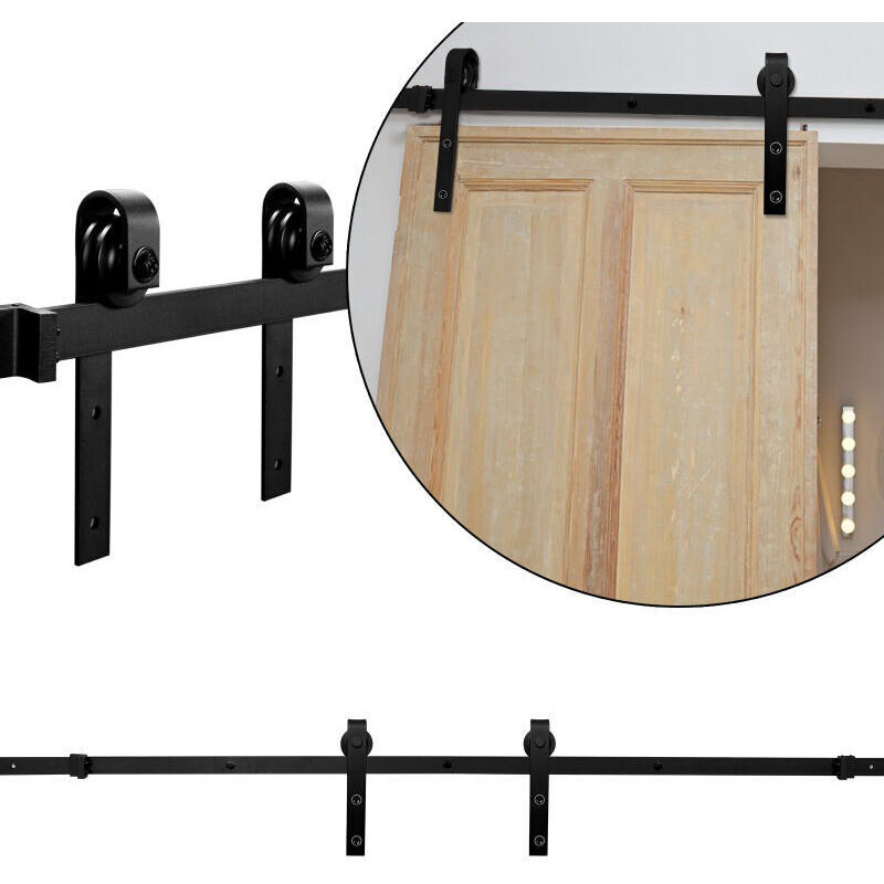 foto del prodotto vingo randaco sistema di porte scorrevoli sistema di porte scorrevoli ferramenta per porte guida per porte maniglia per porte in legno strisce 200cm