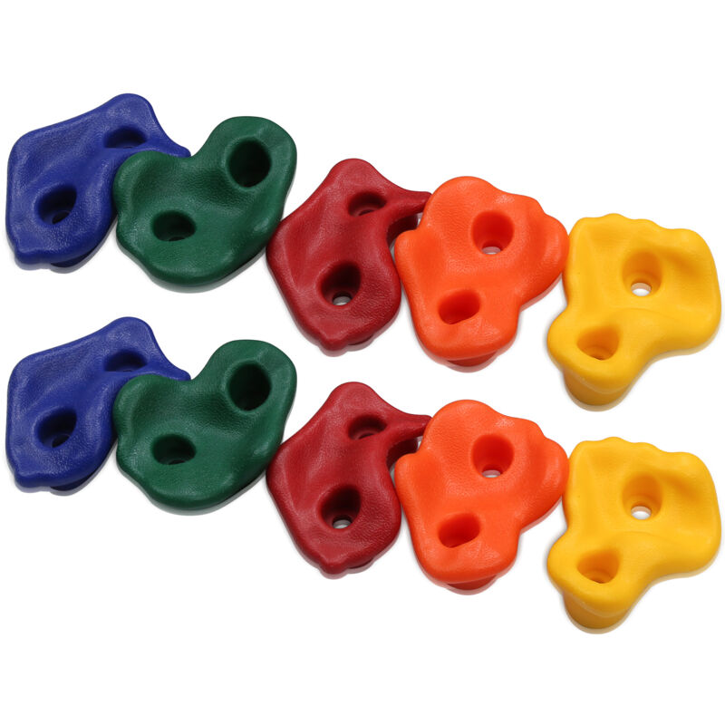 foto del prodotto vingo swanew 10 pezzi prese per arrampicata prese in pe per arrampicata multicolore prese per arrampicata grandi per l esterno per torre gioco