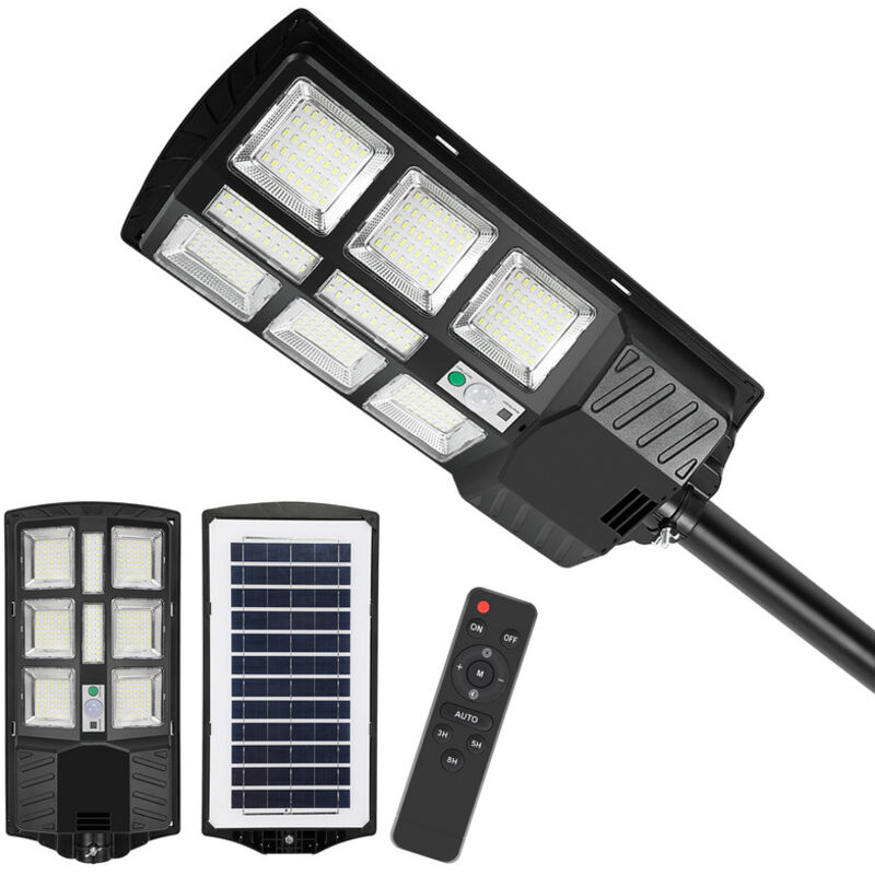 foto del prodotto vingo swanew 3 pcs luci solari da 300 w con sensore di movimento e modalit remota, luci solari da esterno da 600 lm