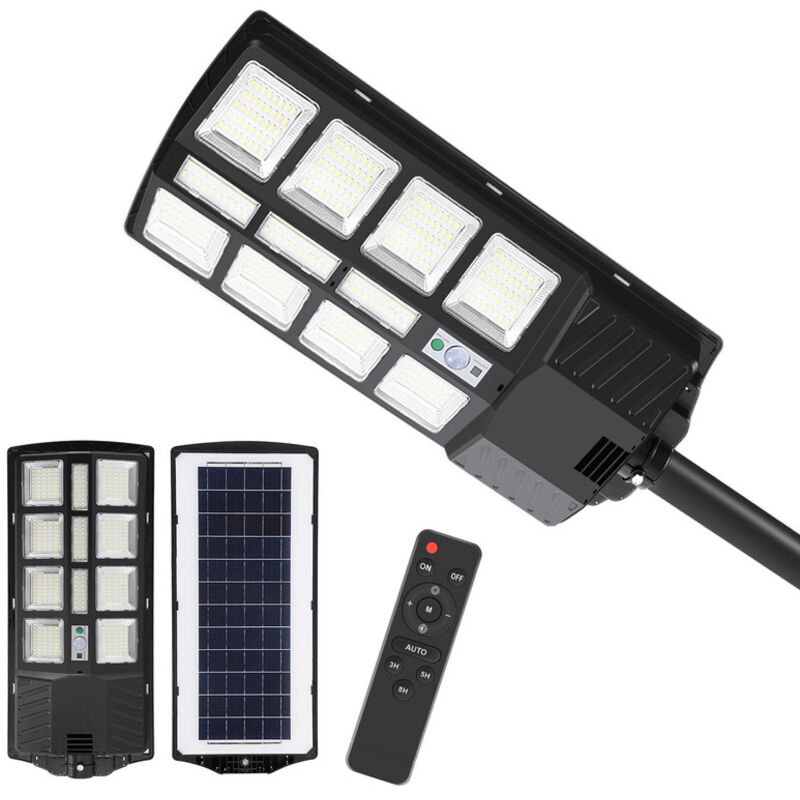 foto del prodotto vingo swanew 4 pcs luci solari da 400 w con sensore di movimento e modalit remota, luci solari da esterno da 600 lm