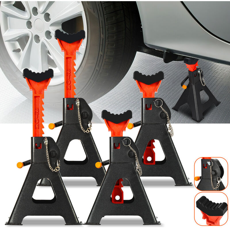 foto del prodotto vingo swanew 4x cavalletti per cric 3t pieghevoli e regolabili per suv van caravan