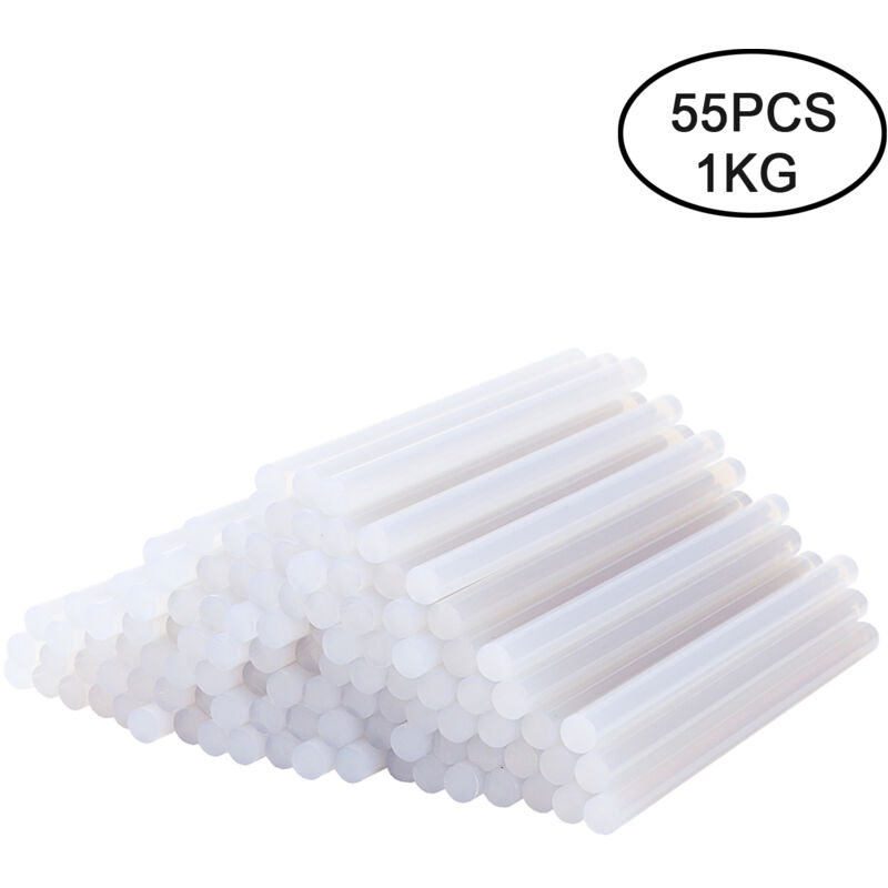 foto del prodotto vingo swanew 55 pz stick di colla a caldo 11 mm, 11 x 190 mm stick di colla a caldo trasparente per pistole per colla a caldo di piccole