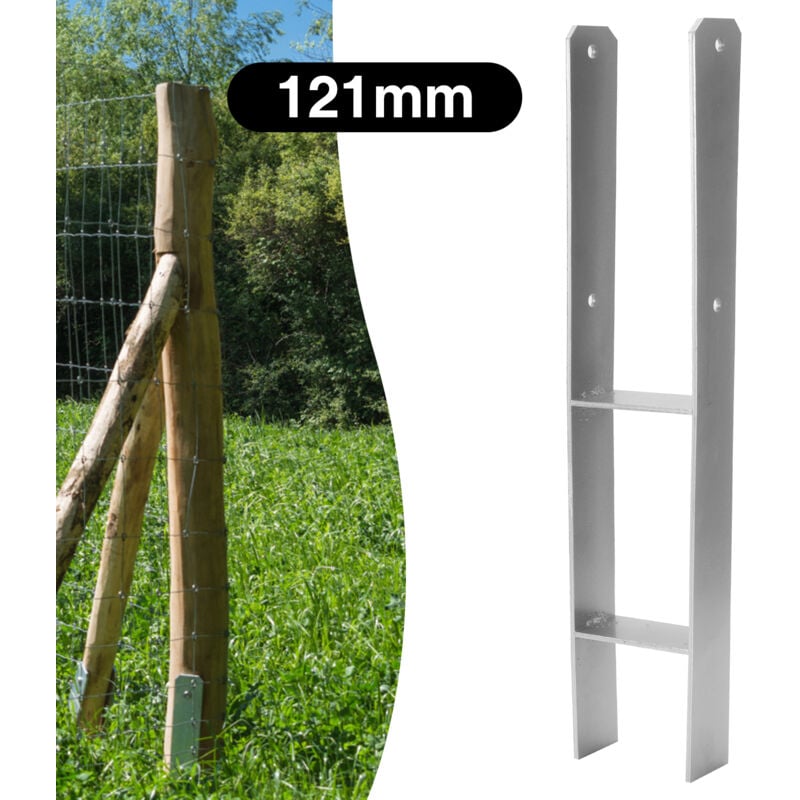 foto del prodotto vingo swanew 6x supporto per palo ancoraggio per palo h pergola piede del palo supporto per recinzione ancoraggio 121 mm