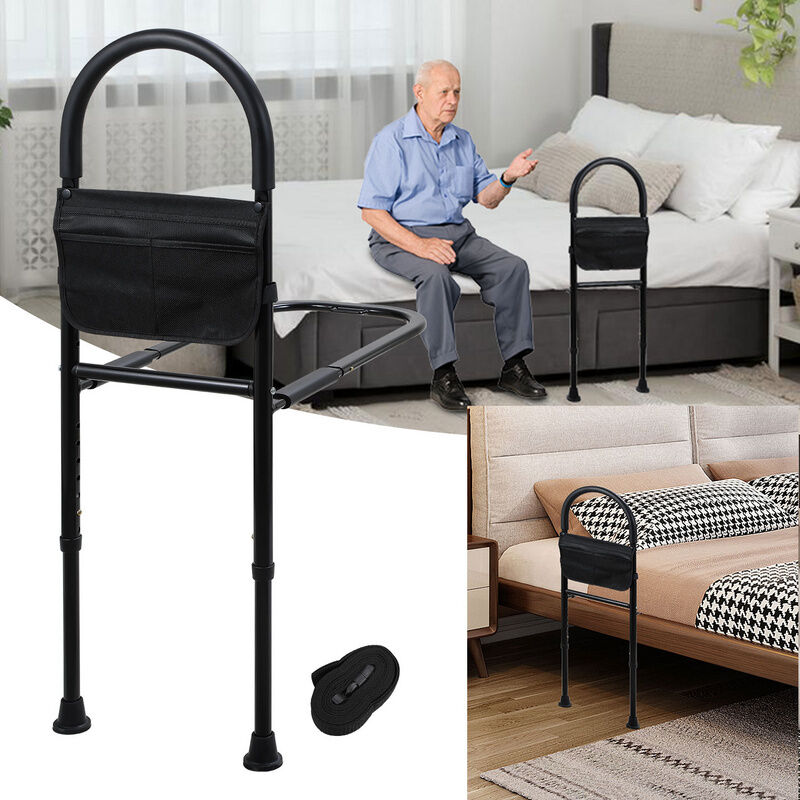 foto del prodotto vingo swanew ausilio stand up per il letto ausilio per anziani 80 104cm regolabile in altezza, con borsa di custodia maniglia antiscivolo per il