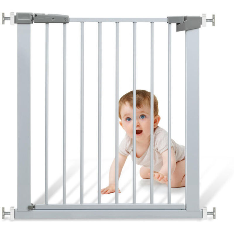foto del prodotto vingo swanew cancelletto di sicurezza per bambini estensibile 76 83cm, barriera a pressione senza fori, griglia per porte per bambini e cani,